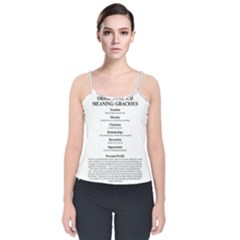 Velvet Spaghetti Strap Top 