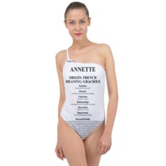 Classic One Shoulder Swimsuit 
