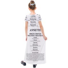 Kids  Short Sleeve Maxi Dress 
