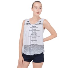 Bubble Hem Chiffon Tank Top 