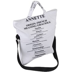 Fold Over Handle Tote Bag 