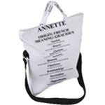 Annette Fold Over Handle Tote Bag