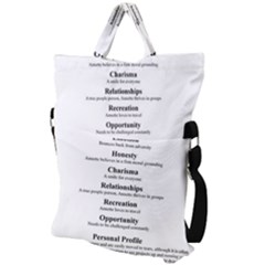 Fold Over Handle Tote Bag 