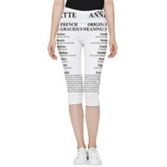 Inside Out Lightweight Velour Capri Leggings  
