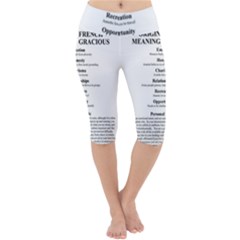 Lightweight Velour Cropped Yoga Leggings 
