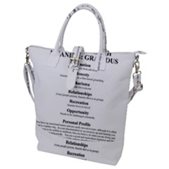 Buckle Top Tote Bag 