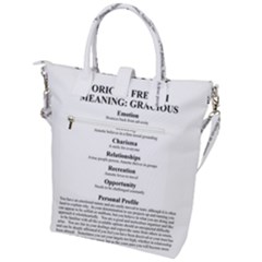 Buckle Top Tote Bag 