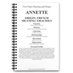 Annette 5.5  x 8.5  Notebook