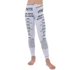 Kids  Lightweight Velour Leggings 
