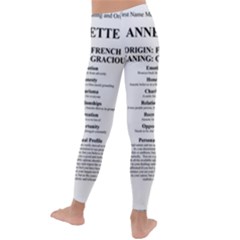 Kids  Lightweight Velour Leggings 