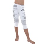 Annette Kids  Lightweight Velour Capri Leggings 