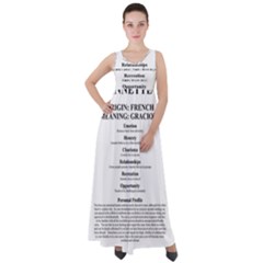 Empire Waist Velour Maxi Dress 