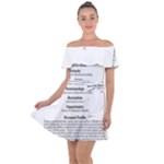 Annette Off Shoulder Velour Dress