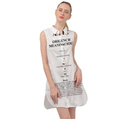 Sleeveless Shirt Dress 