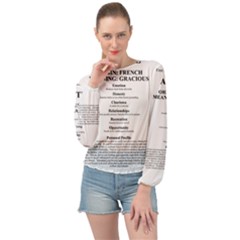 Banded Bottom Chiffon Top 