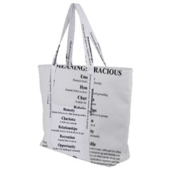 Zip Up Canvas Bag 