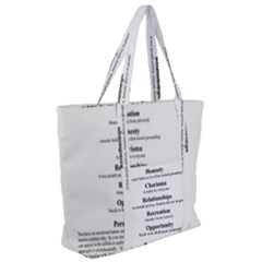 Zip Up Canvas Bag 