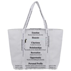 Zip Up Canvas Bag 