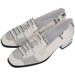 Women s Chunky Heel Loafers 