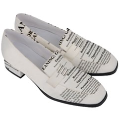 Women s Chunky Heel Loafers 