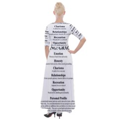 Half Sleeves Maxi Dress 