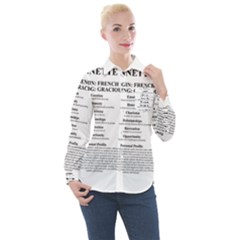 Women s Long Sleeve Pocket Shirt 