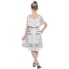 Kids  Cut Out Shoulders Chiffon Dress 