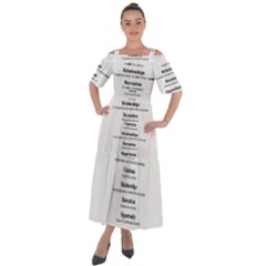 Shoulder Straps Boho Maxi Dress  