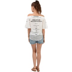 Off Shoulder Short Sleeve Top 