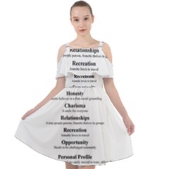 Cut Out Shoulders Dress 