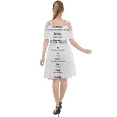Cut Out Shoulders Dress 