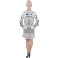 Open Neck Shift Dress 