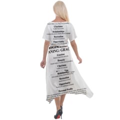 Cross Front Sharkbite Hem Maxi Dress 