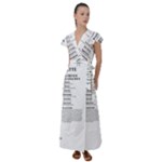 Annette Flutter Sleeve Maxi Dress