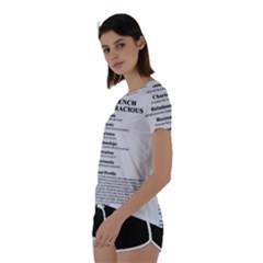 Short Sleeve Open Back T-Shirt 