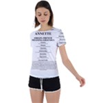 Annette Back Circle Cutout Sports Tee