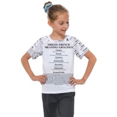 Kids  Mesh Piece T-Shirt 