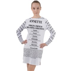 Long Sleeve Hoodie Dress 