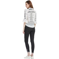 Loose Horn Sleeve Chiffon Blouse 
