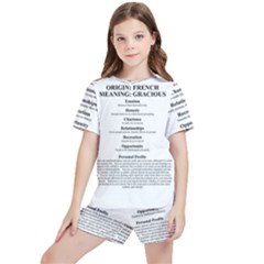 Kids  T-Shirt And Sports Shorts Set 