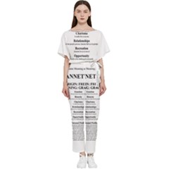 Batwing Lightweight Chiffon Jumpsuit 