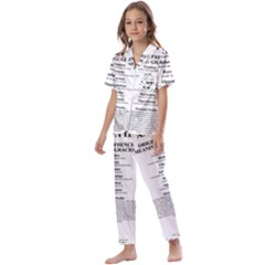 Kids  Satin Short Sleeve Pajamas Set 