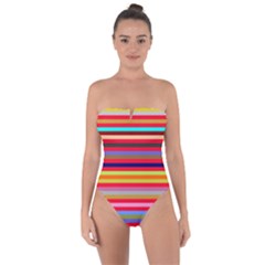 Tie Back One Piece Swimsuit 