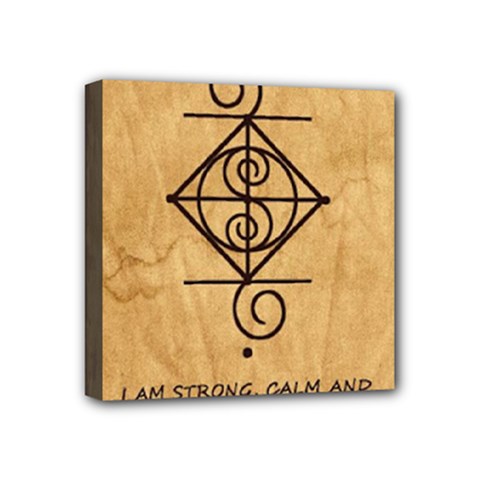 I Am Strong, Calm  And Protected By The Infinite Universe Mini Canvas 4  x 4  (Stretched) from ArtsNow.com
