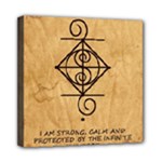 I Am Strong, Calm  And Protected By The Infinite Universe Mini Canvas 8  x 8  (Stretched)
