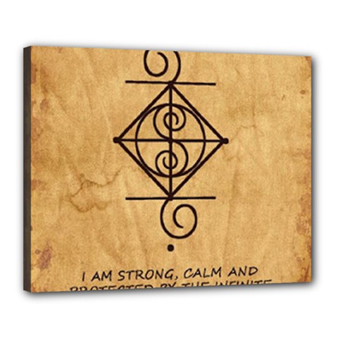 I Am Strong, Calm  And Protected By The Infinite Universe Canvas 20  x 16  (Stretched) from ArtsNow.com