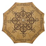 I Am Strong, Calm  And Protected By The Infinite Universe Straight Umbrellas