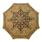 I Am Strong, Calm  And Protected By The Infinite Universe Golf Umbrellas