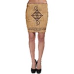 I Am Strong, Calm  And Protected By The Infinite Universe Bodycon Skirt