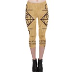 I Am Strong, Calm  And Protected By The Infinite Universe Capri Leggings 